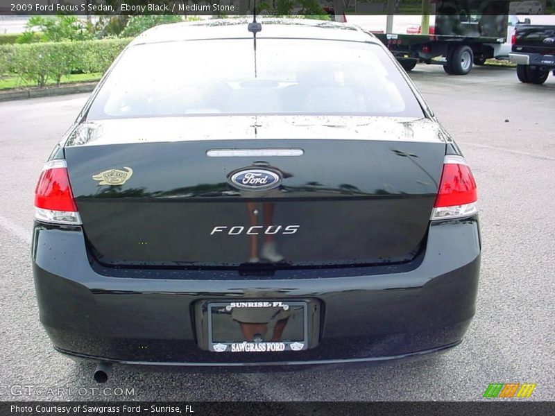 Ebony Black / Medium Stone 2009 Ford Focus S Sedan