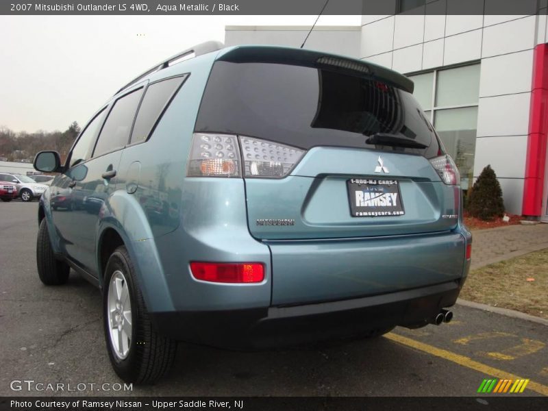 Aqua Metallic / Black 2007 Mitsubishi Outlander LS 4WD