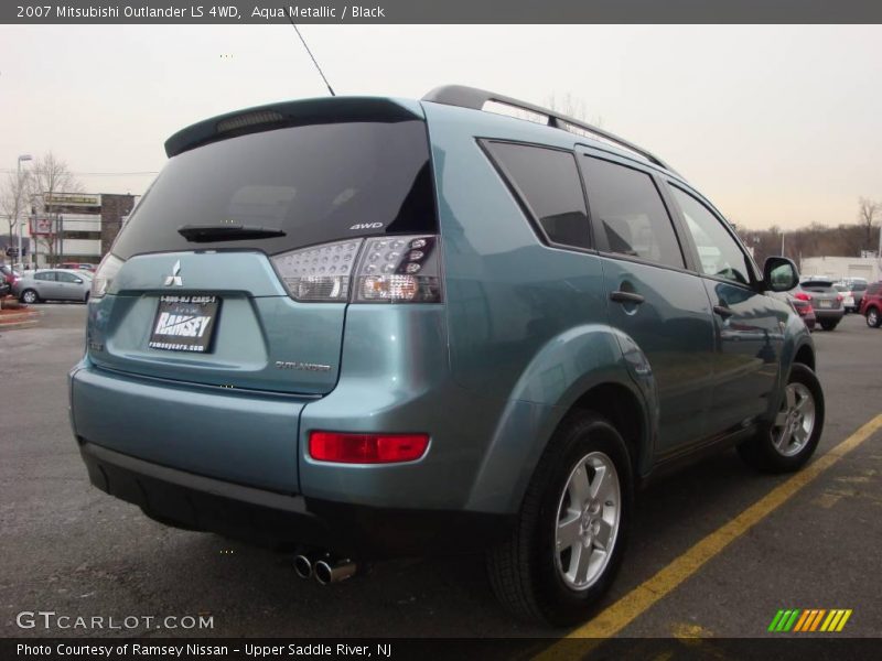 Aqua Metallic / Black 2007 Mitsubishi Outlander LS 4WD