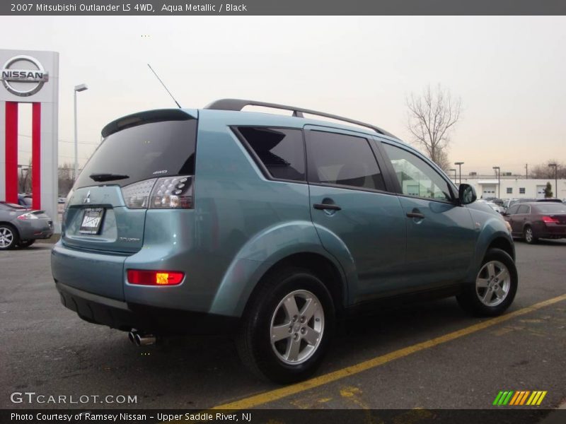 Aqua Metallic / Black 2007 Mitsubishi Outlander LS 4WD