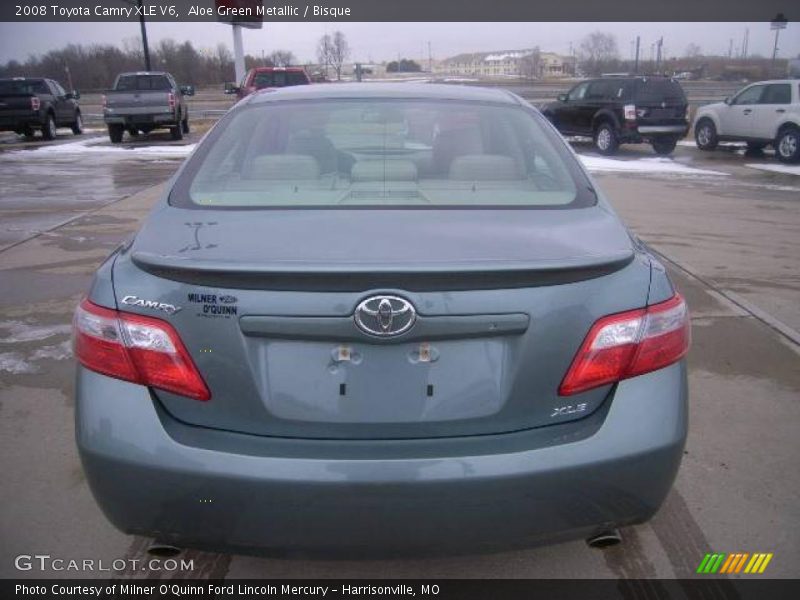 Aloe Green Metallic / Bisque 2008 Toyota Camry XLE V6