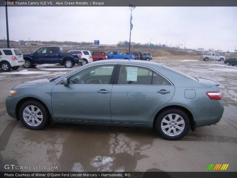 Aloe Green Metallic / Bisque 2008 Toyota Camry XLE V6