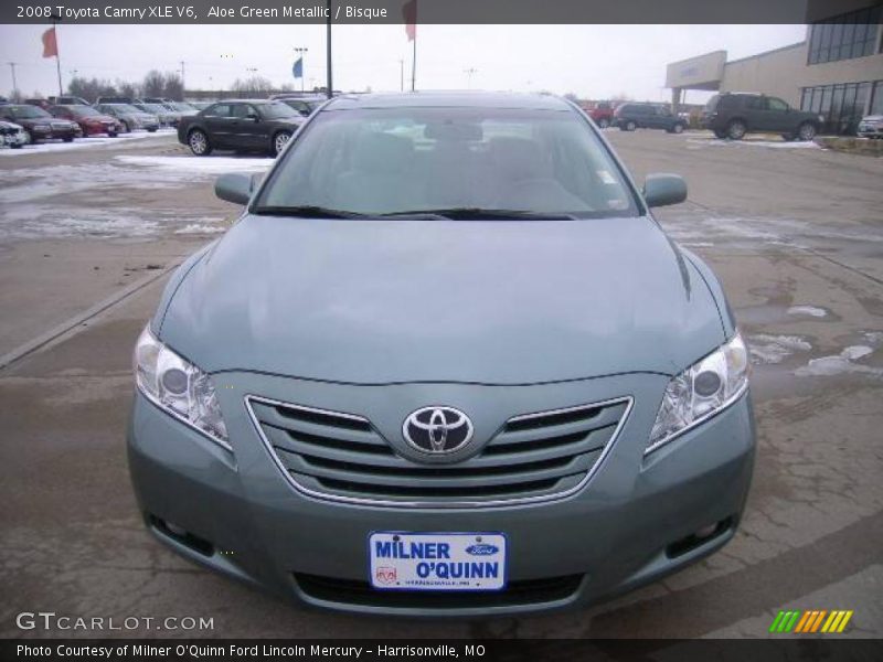 Aloe Green Metallic / Bisque 2008 Toyota Camry XLE V6