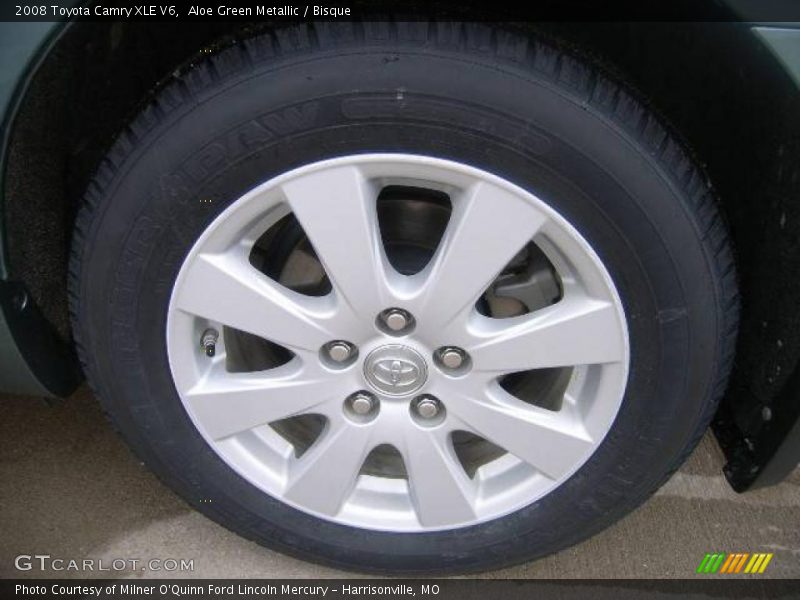 Aloe Green Metallic / Bisque 2008 Toyota Camry XLE V6