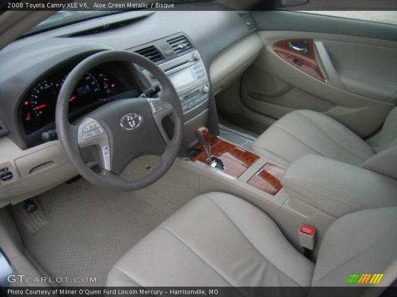 Aloe Green Metallic / Bisque 2008 Toyota Camry XLE V6