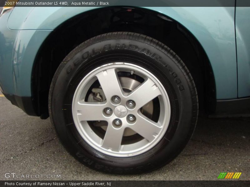 Aqua Metallic / Black 2007 Mitsubishi Outlander LS 4WD