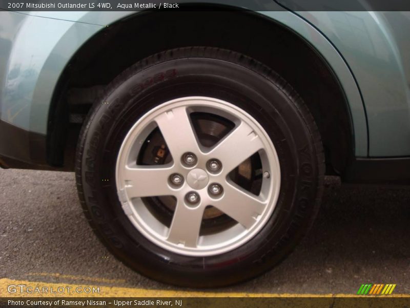 Aqua Metallic / Black 2007 Mitsubishi Outlander LS 4WD