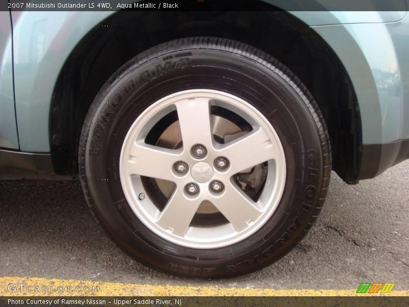 Aqua Metallic / Black 2007 Mitsubishi Outlander LS 4WD