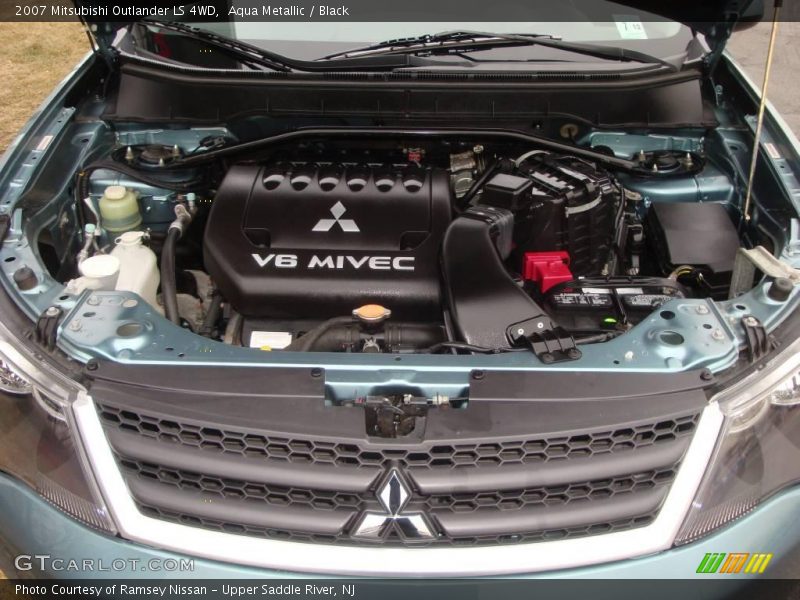 Aqua Metallic / Black 2007 Mitsubishi Outlander LS 4WD