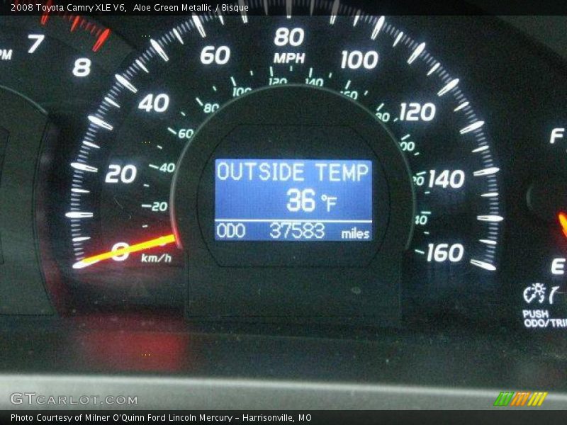 Aloe Green Metallic / Bisque 2008 Toyota Camry XLE V6