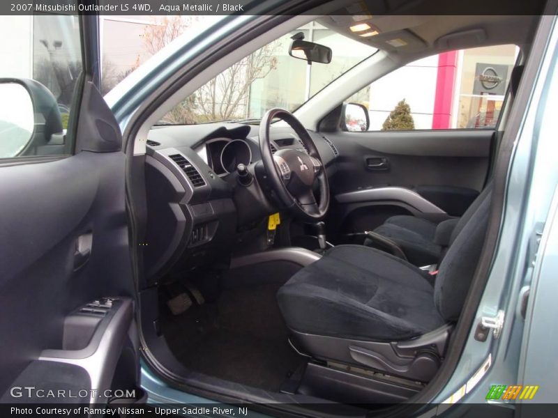 Aqua Metallic / Black 2007 Mitsubishi Outlander LS 4WD