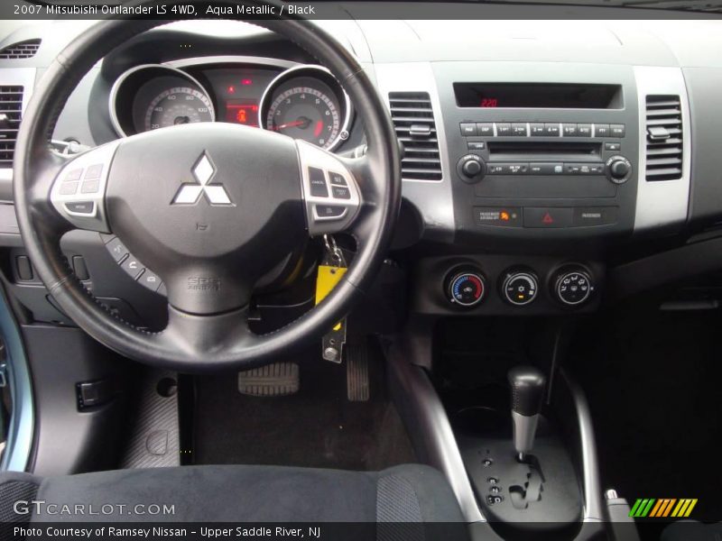 Aqua Metallic / Black 2007 Mitsubishi Outlander LS 4WD