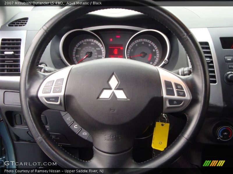 Aqua Metallic / Black 2007 Mitsubishi Outlander LS 4WD