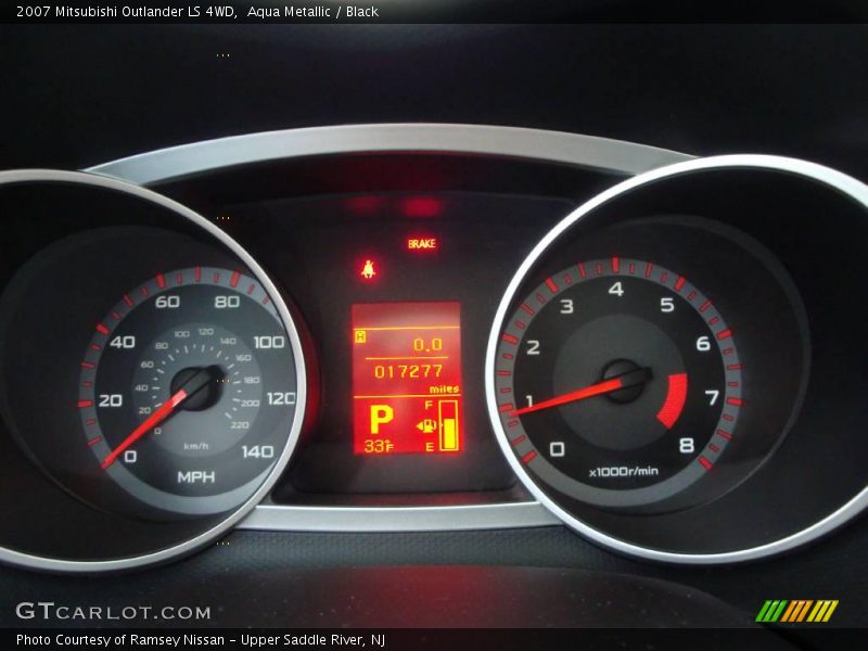 Aqua Metallic / Black 2007 Mitsubishi Outlander LS 4WD