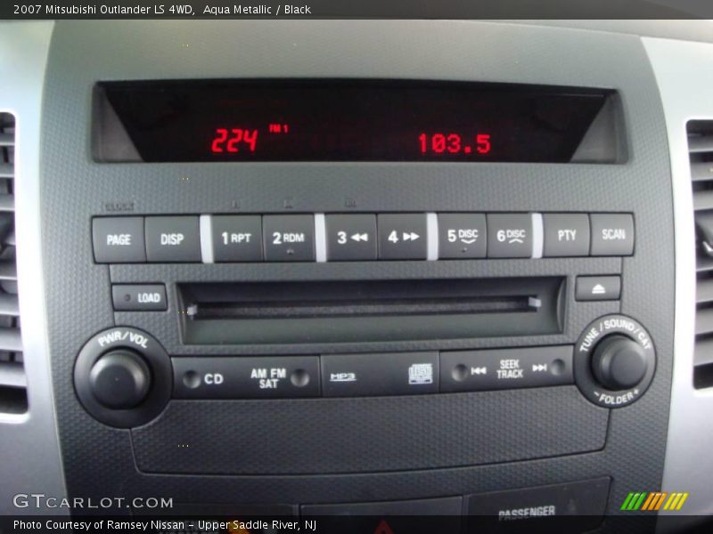 Aqua Metallic / Black 2007 Mitsubishi Outlander LS 4WD