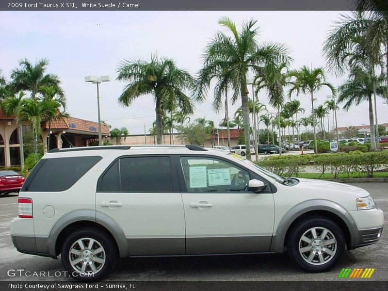 White Suede / Camel 2009 Ford Taurus X SEL