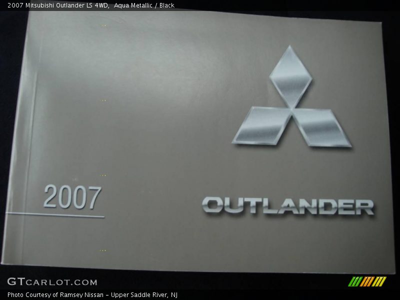 Aqua Metallic / Black 2007 Mitsubishi Outlander LS 4WD
