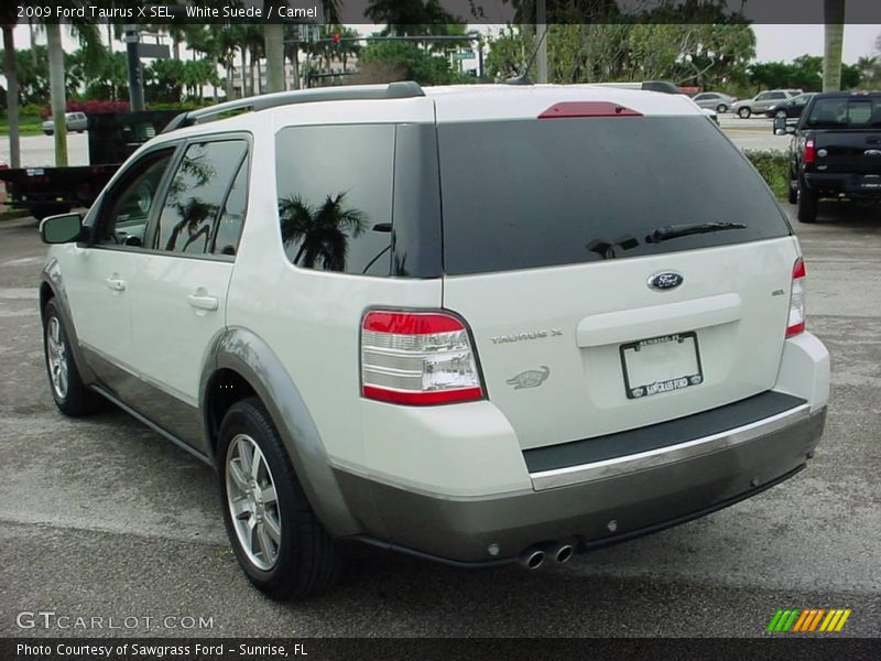 White Suede / Camel 2009 Ford Taurus X SEL
