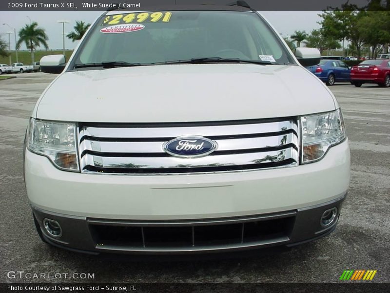 White Suede / Camel 2009 Ford Taurus X SEL