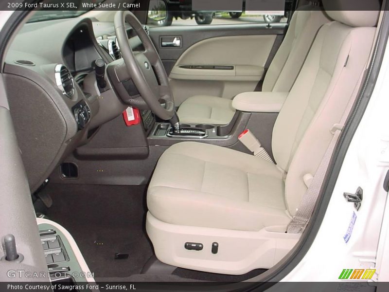 White Suede / Camel 2009 Ford Taurus X SEL