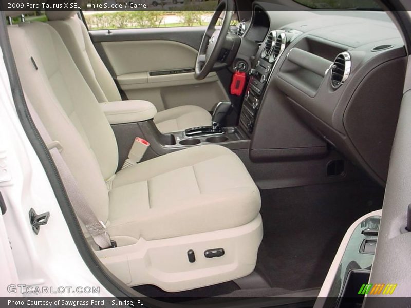 White Suede / Camel 2009 Ford Taurus X SEL
