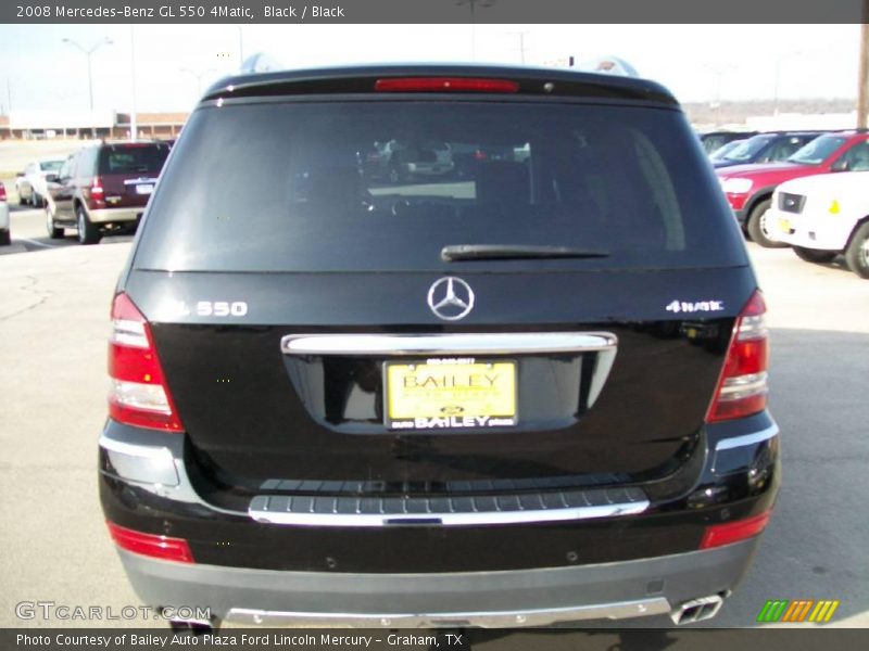 Black / Black 2008 Mercedes-Benz GL 550 4Matic