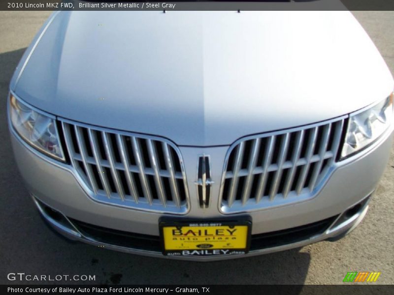 Brilliant Silver Metallic / Steel Gray 2010 Lincoln MKZ FWD