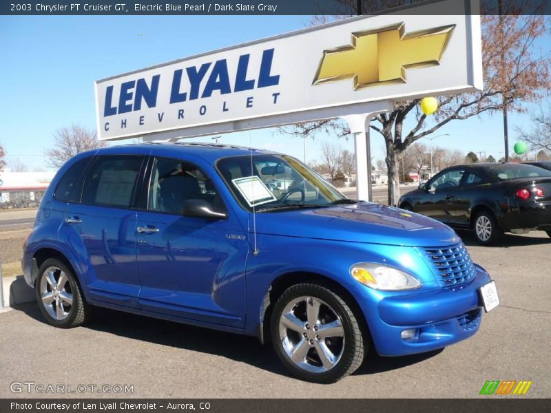 Electric Blue Pearl / Dark Slate Gray 2003 Chrysler PT Cruiser GT