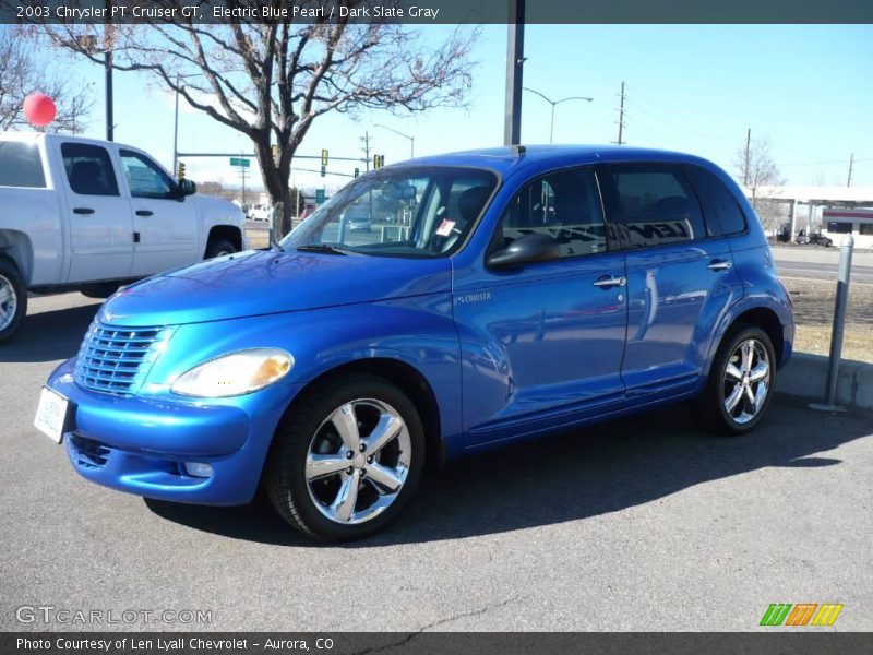 Electric Blue Pearl / Dark Slate Gray 2003 Chrysler PT Cruiser GT