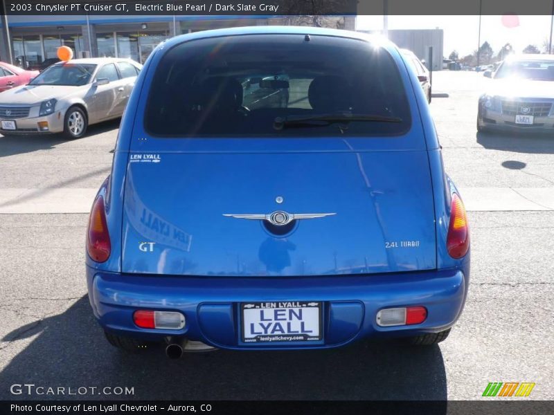 Electric Blue Pearl / Dark Slate Gray 2003 Chrysler PT Cruiser GT