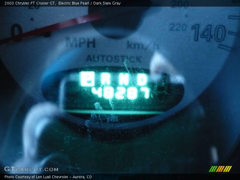 Electric Blue Pearl / Dark Slate Gray 2003 Chrysler PT Cruiser GT