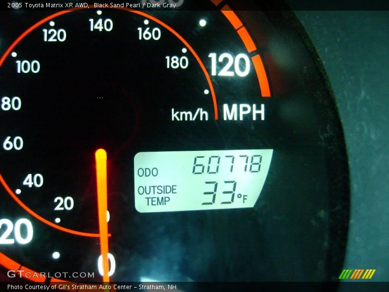 Black Sand Pearl / Dark Gray 2005 Toyota Matrix XR AWD