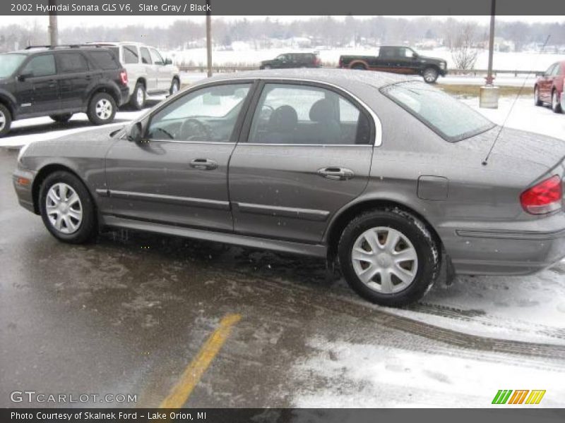 Slate Gray / Black 2002 Hyundai Sonata GLS V6