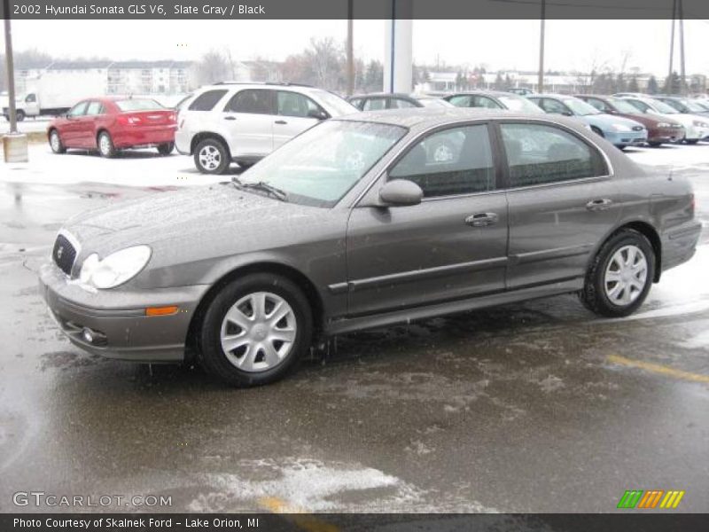 Slate Gray / Black 2002 Hyundai Sonata GLS V6