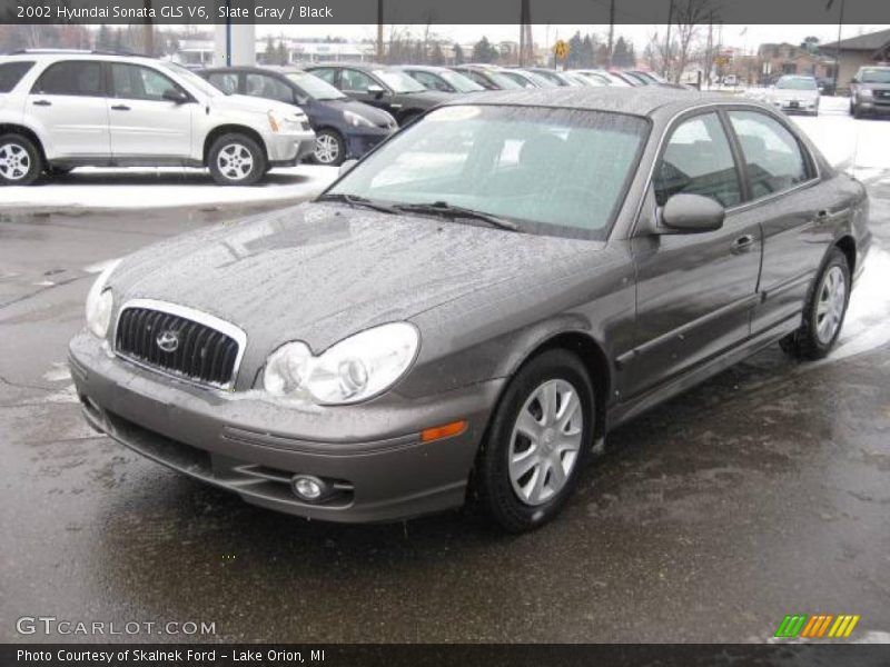 Slate Gray / Black 2002 Hyundai Sonata GLS V6