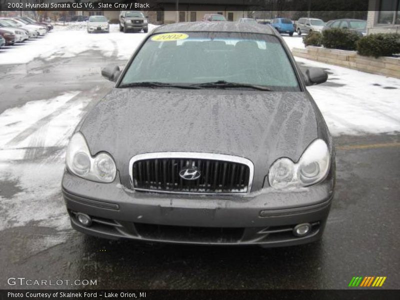 Slate Gray / Black 2002 Hyundai Sonata GLS V6