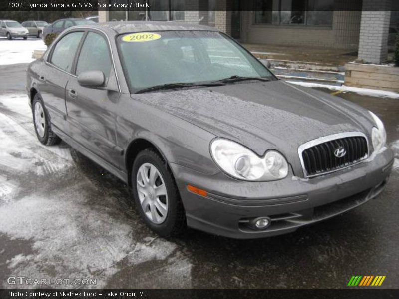 Slate Gray / Black 2002 Hyundai Sonata GLS V6