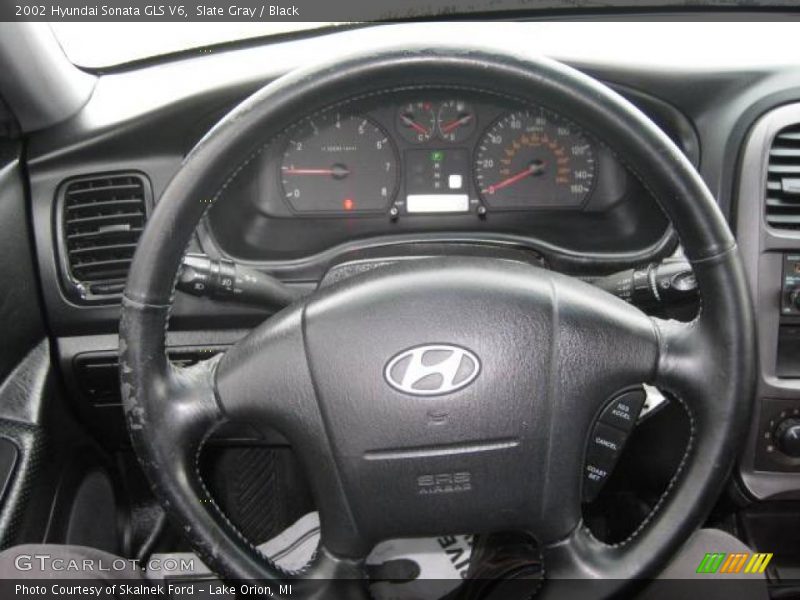 Slate Gray / Black 2002 Hyundai Sonata GLS V6