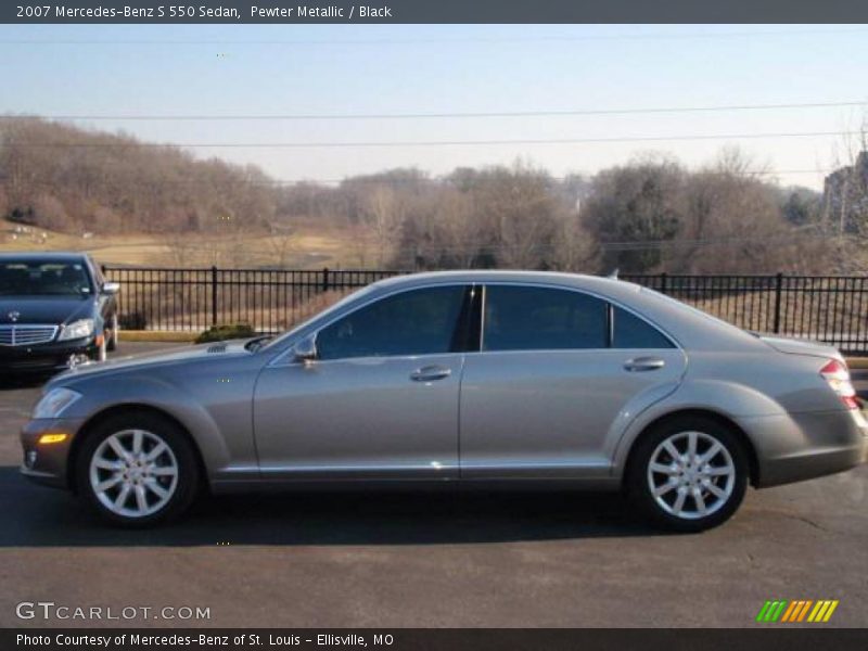 Pewter Metallic / Black 2007 Mercedes-Benz S 550 Sedan