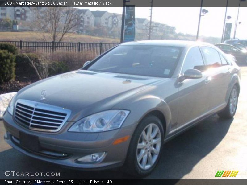 Pewter Metallic / Black 2007 Mercedes-Benz S 550 Sedan