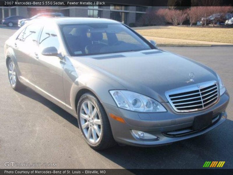 Pewter Metallic / Black 2007 Mercedes-Benz S 550 Sedan