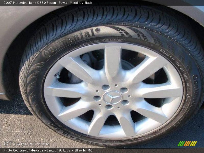 Pewter Metallic / Black 2007 Mercedes-Benz S 550 Sedan