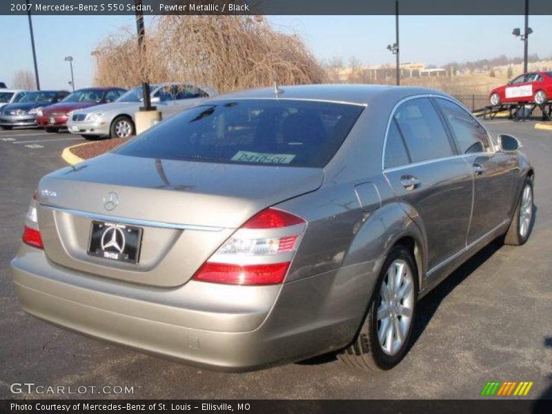 Pewter Metallic / Black 2007 Mercedes-Benz S 550 Sedan