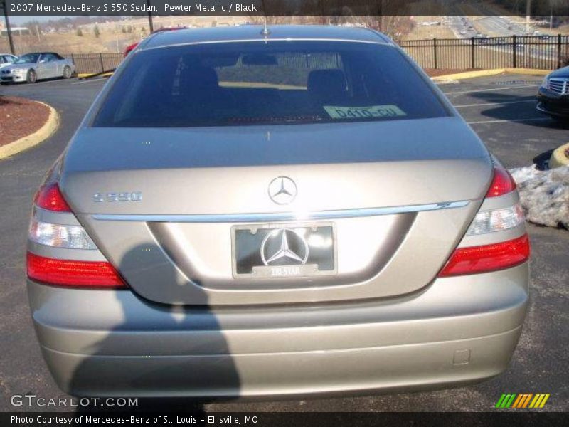Pewter Metallic / Black 2007 Mercedes-Benz S 550 Sedan