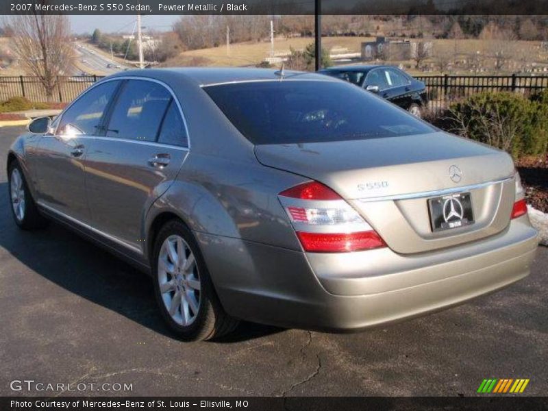 Pewter Metallic / Black 2007 Mercedes-Benz S 550 Sedan