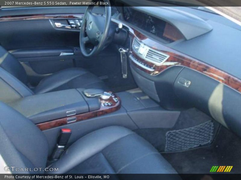 Pewter Metallic / Black 2007 Mercedes-Benz S 550 Sedan