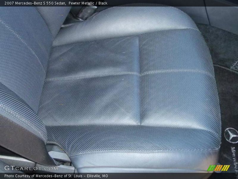 Pewter Metallic / Black 2007 Mercedes-Benz S 550 Sedan