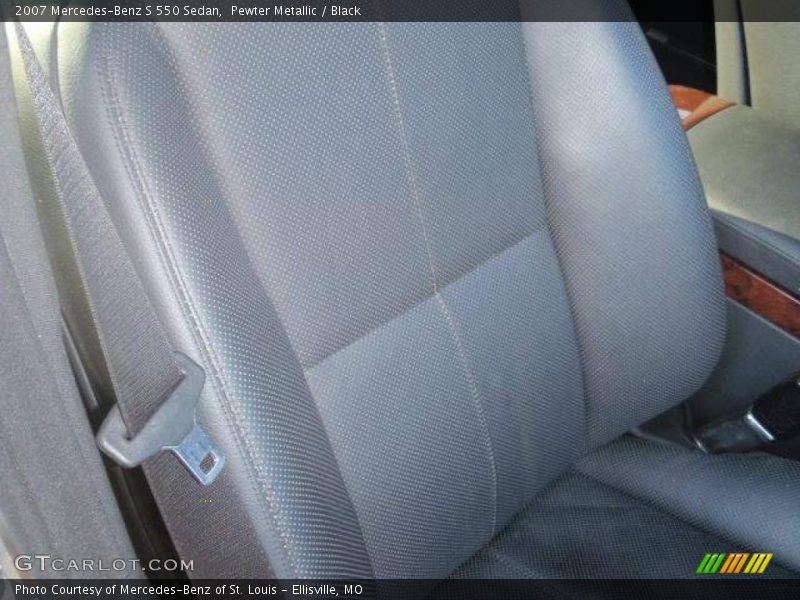 Pewter Metallic / Black 2007 Mercedes-Benz S 550 Sedan