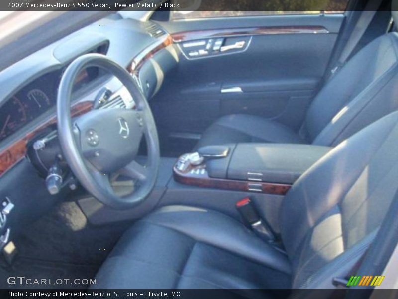 Pewter Metallic / Black 2007 Mercedes-Benz S 550 Sedan