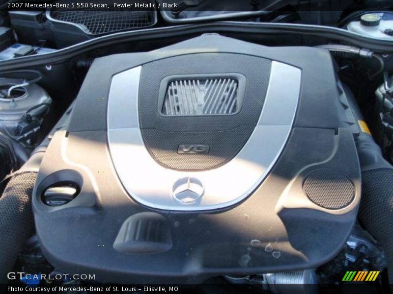 Pewter Metallic / Black 2007 Mercedes-Benz S 550 Sedan